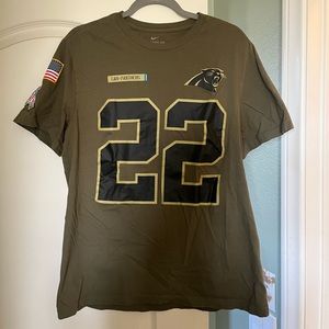 Nike Carolina Panthers Salute to Service tshirt- McCaffrey size large